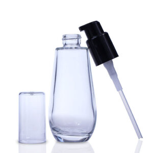 Recyclable Frosted White Glass Lotion Bottle