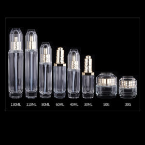 premium luxury cosmetic glass bottles and cream jars