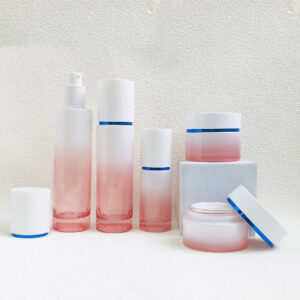 Luxury delux cosmetic glass bottles for skincare packaging
